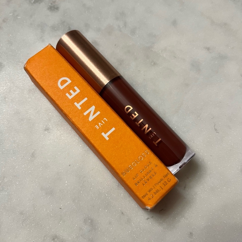 New NWT Live Tinted‎ HUEGLOSS High-Shine Lip Gloss BRAVE Makeup Lipstick 4.2ml